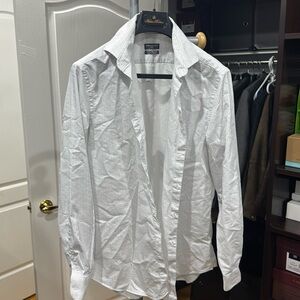Vanhuesen flex white mens dress shirt Medium
